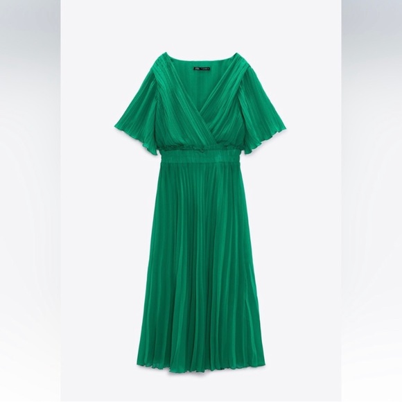 Zara Pleated MIDI Dress - Picture 6 of 6